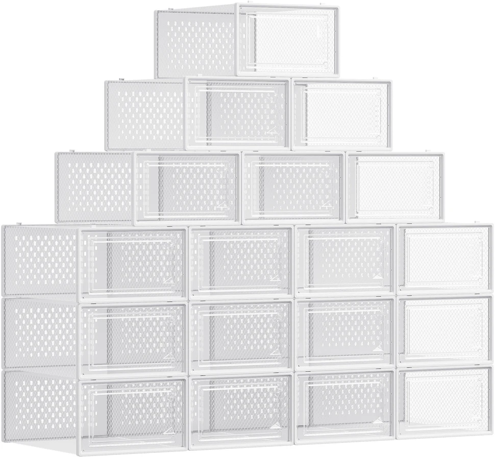Batų dėžės SONGMICS, 18 vnt., 33,5x23,2x14,3 cm