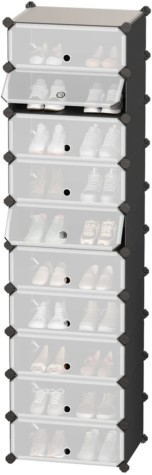 SONGMICS modulinė lentyna su 10 skyrių, juoda, 173 cm