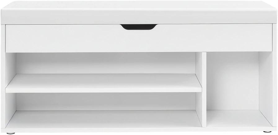 Songmics Suoliukas su sėdyne ir vieta batams, 30x100x44 cm, 138 kg