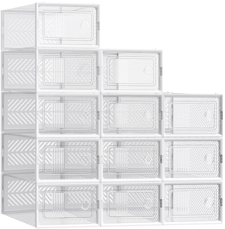 Songmics Batų dėžės 33.1 x 23 x 14 cm 12 vnt.