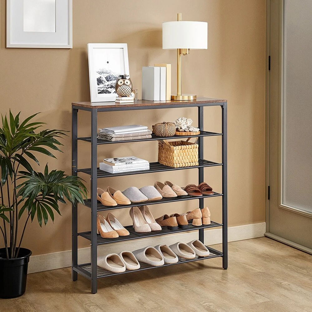 Songmics Batų lentyna 100 × 30 × 110 cm