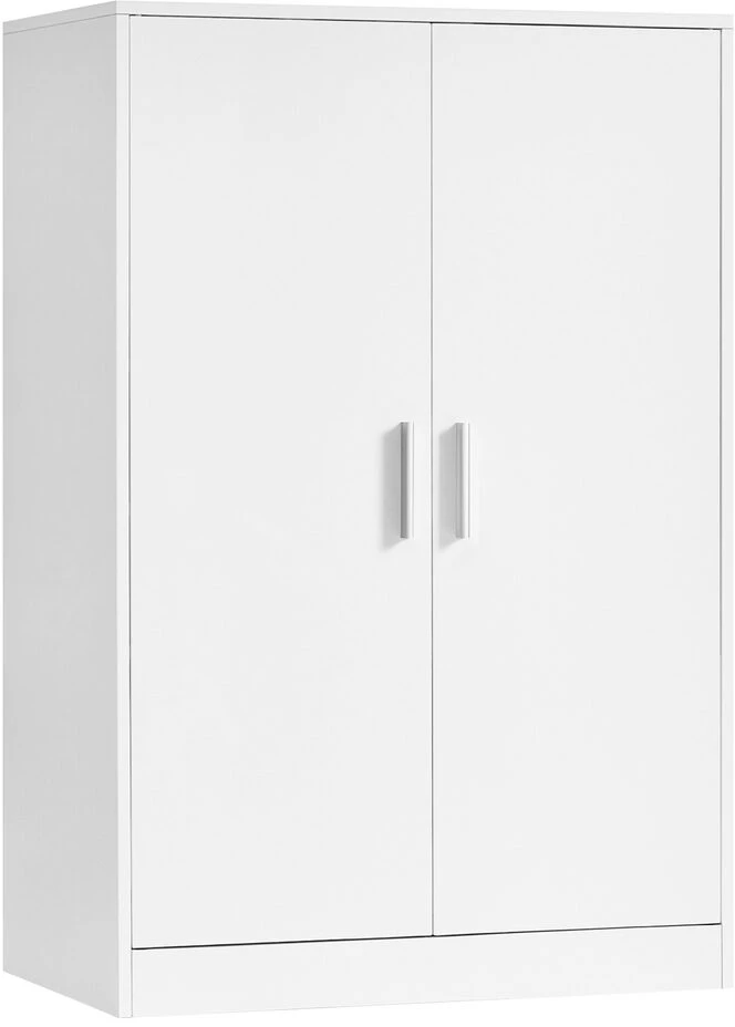 Songmics Batų spintelė su reguliuojamomis lentynomis ir 2 durimis, balta, 36 x 60 x 90,4 cm