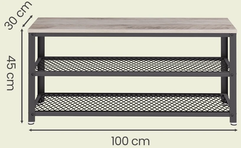 Songmics Suoliukas 30 x 100 x 45 cm