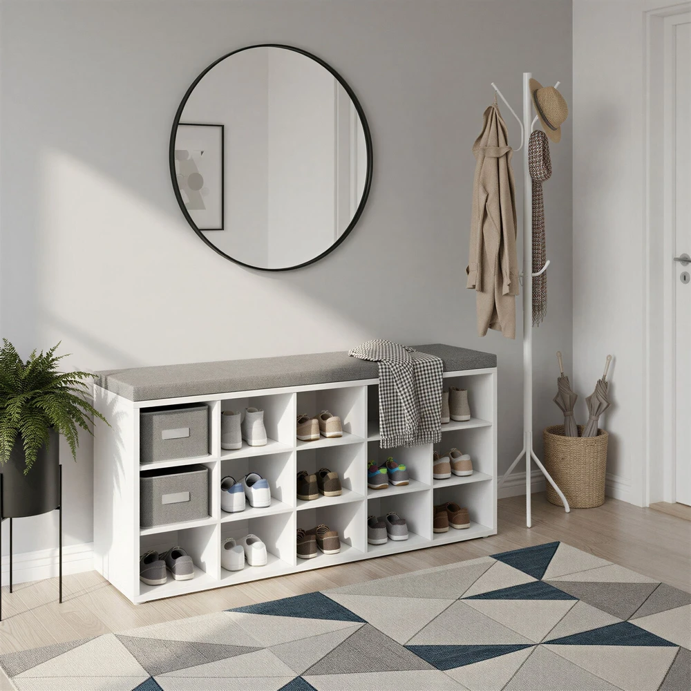 Songmics Batų suoliukas 105 x 30 x 48 cm
