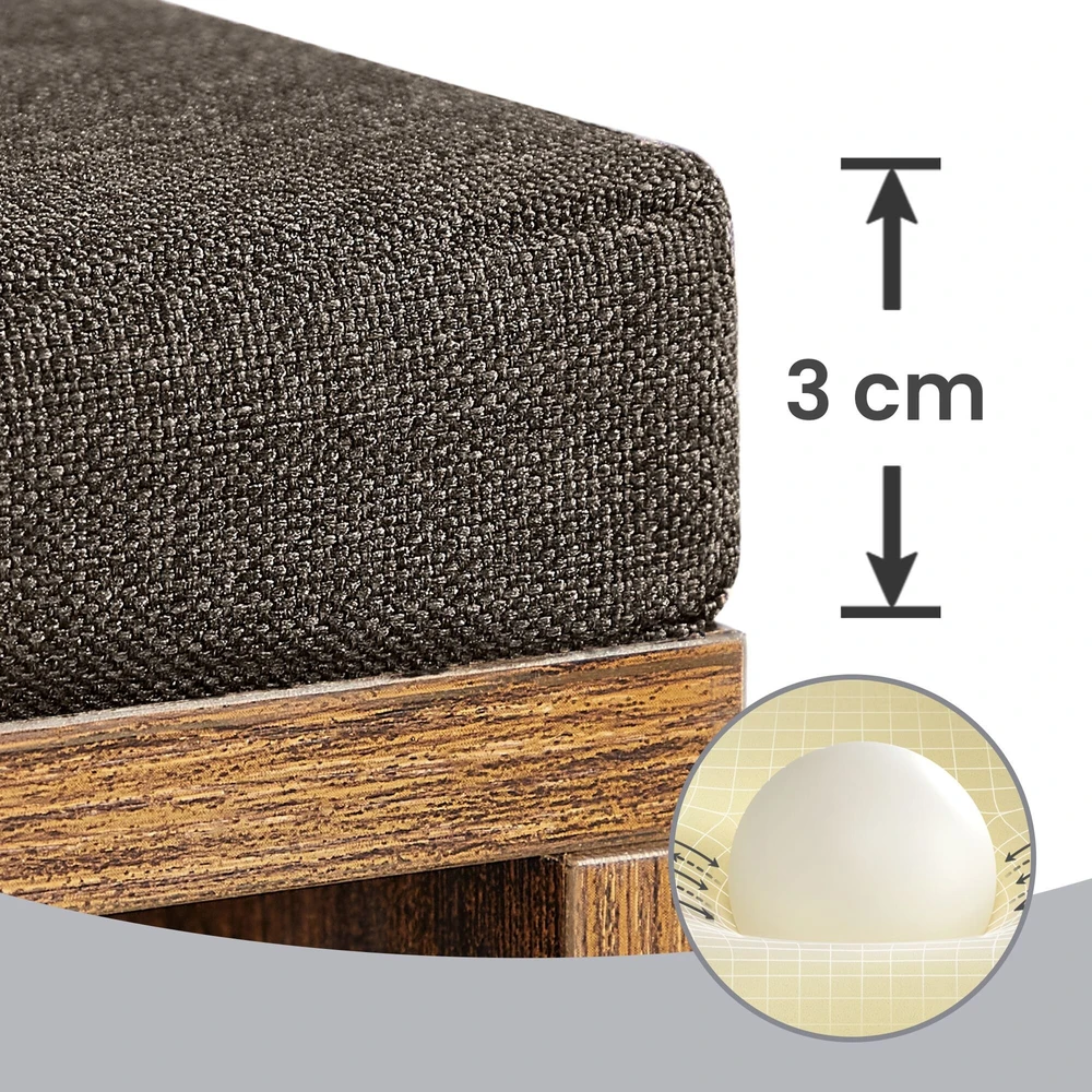 Songmics Batų lentyna su sėdimąja dalimi 105 cm