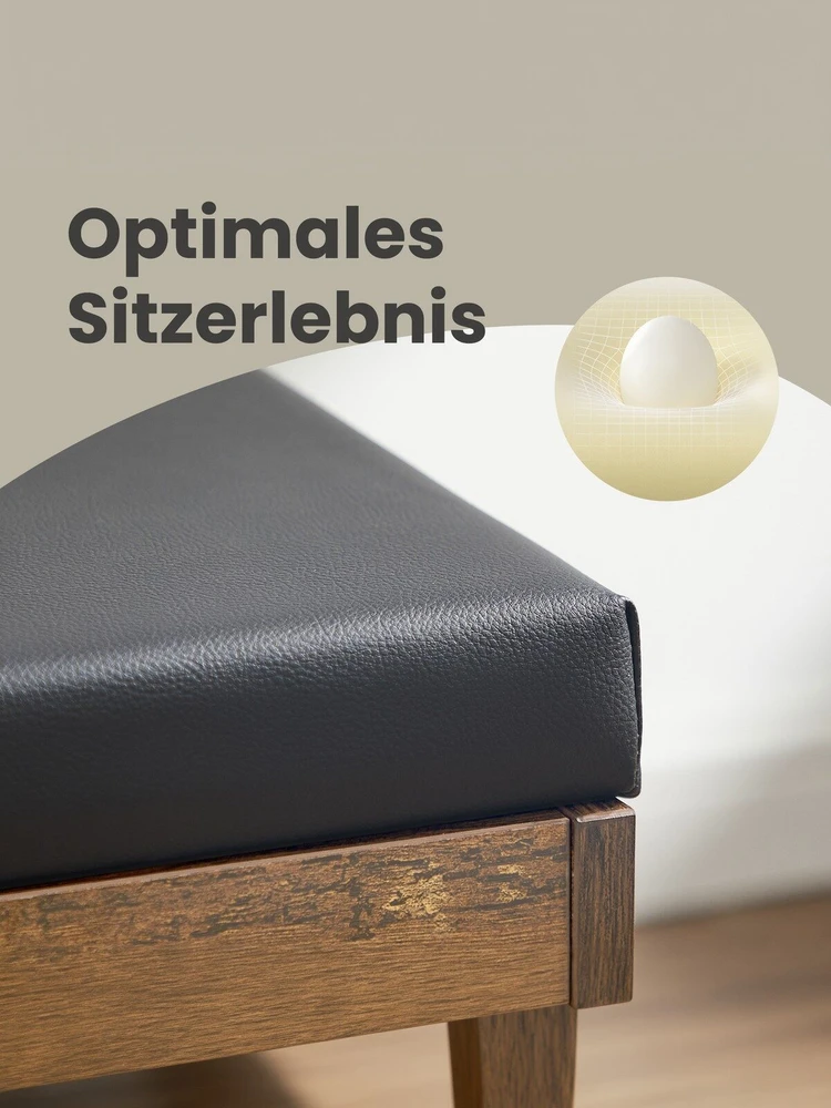 Songmics Batų suolelis su 3 atviromis lentynomis