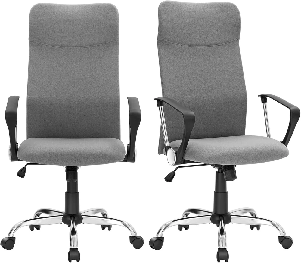 SONGMICS ergonominė biuro kėdė, reguliuojamo aukščio, iki 120 kg, OBN034G01