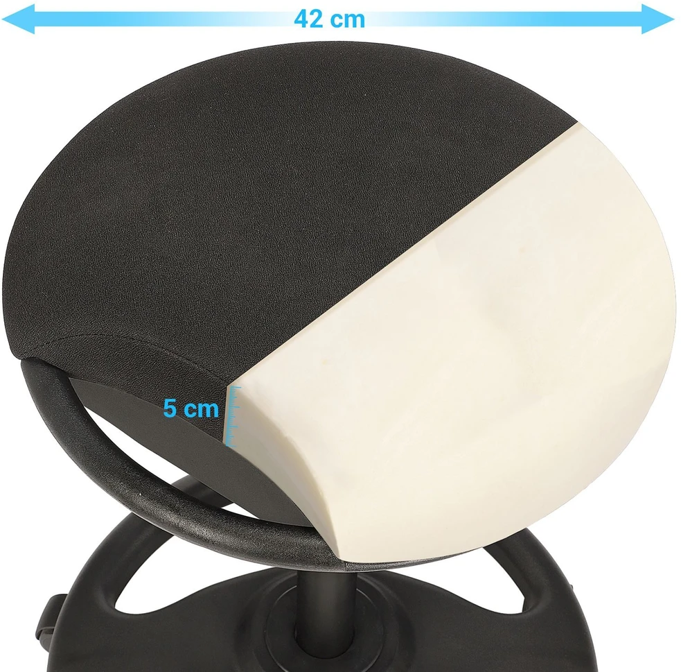 Songmics Reguliuojamo aukščio ergonomiška darbo taburetė