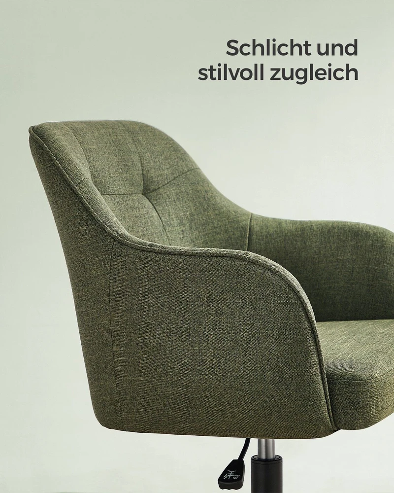 Songmics Namų biuro kėdė žalia