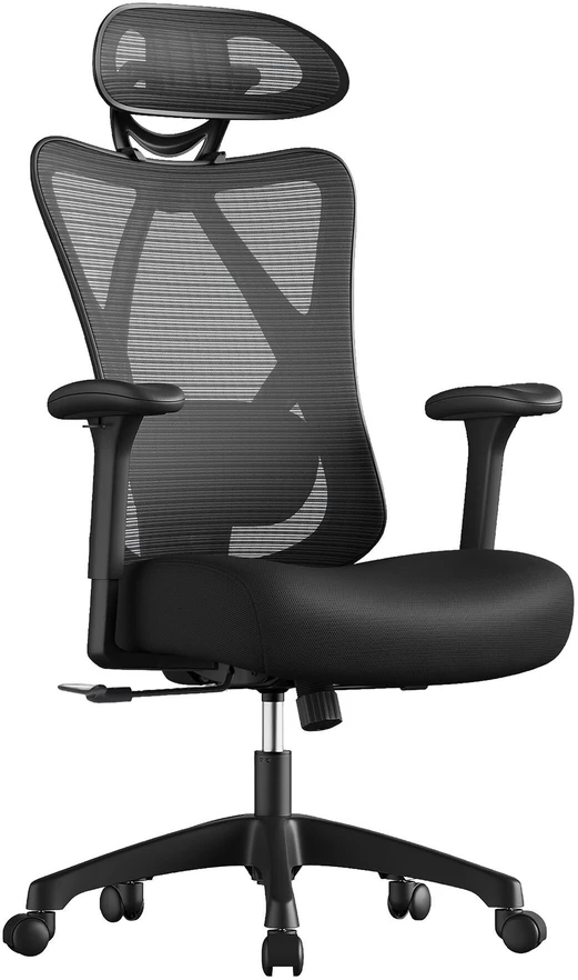 Biuro kėdė SONGMICS juoda 115-125 cm
