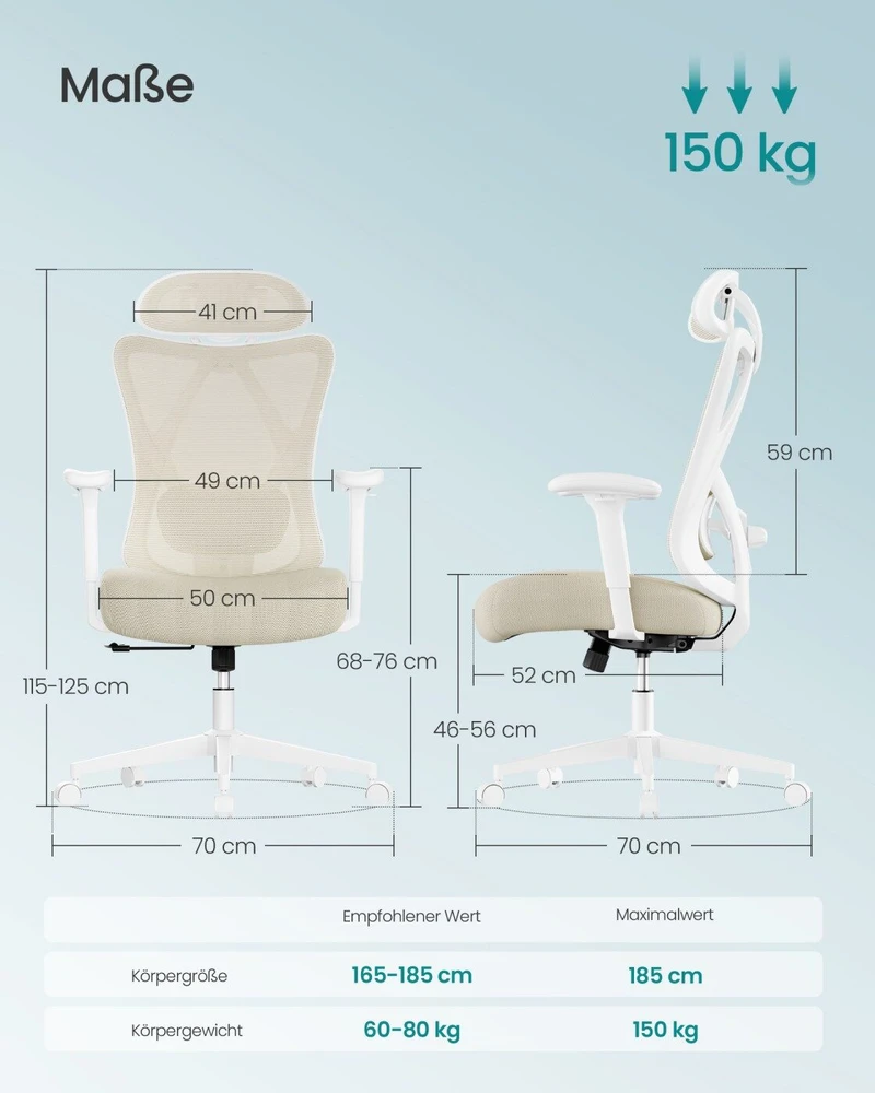 Songmics Biuro kėdė