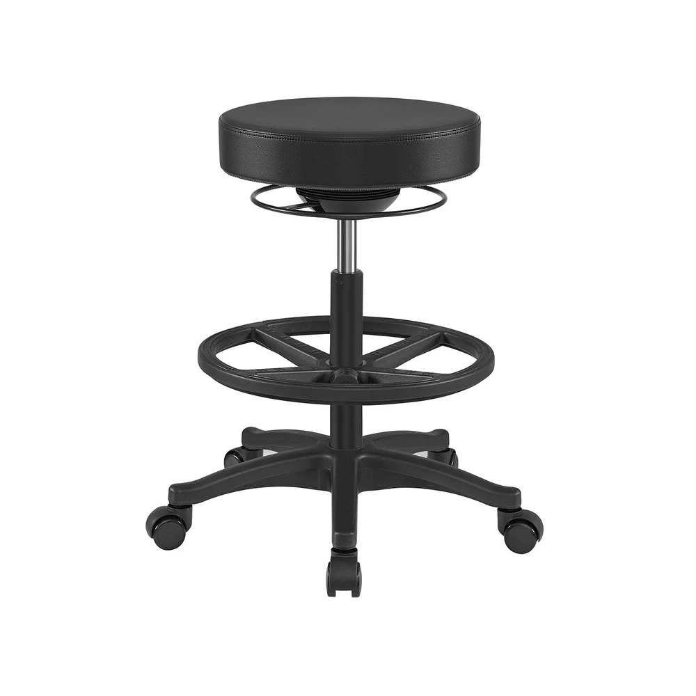 Songmics Biuro taburetė 59,5-81 cm juoda