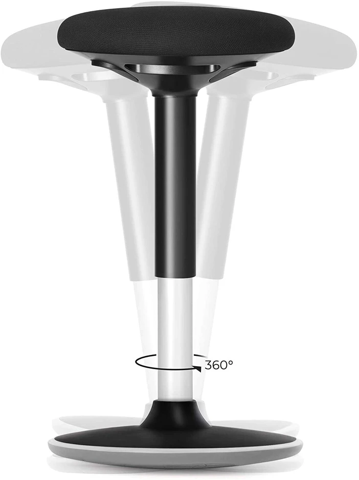 Songmics Darbo taburetė 60-85 cm juoda