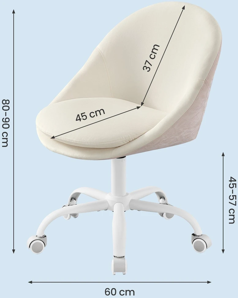 Songmics Kėdė 60×60×80–90 cm