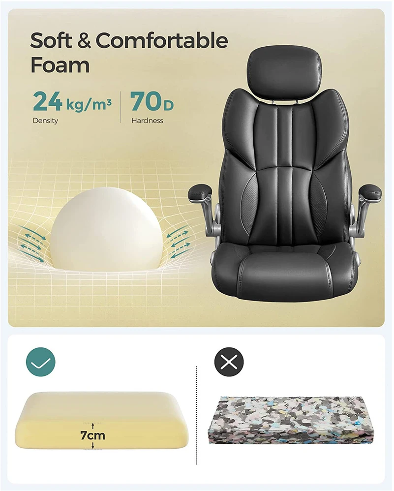 Songmics Office Biuro ir žaidimų kėdė ERGO hakano
