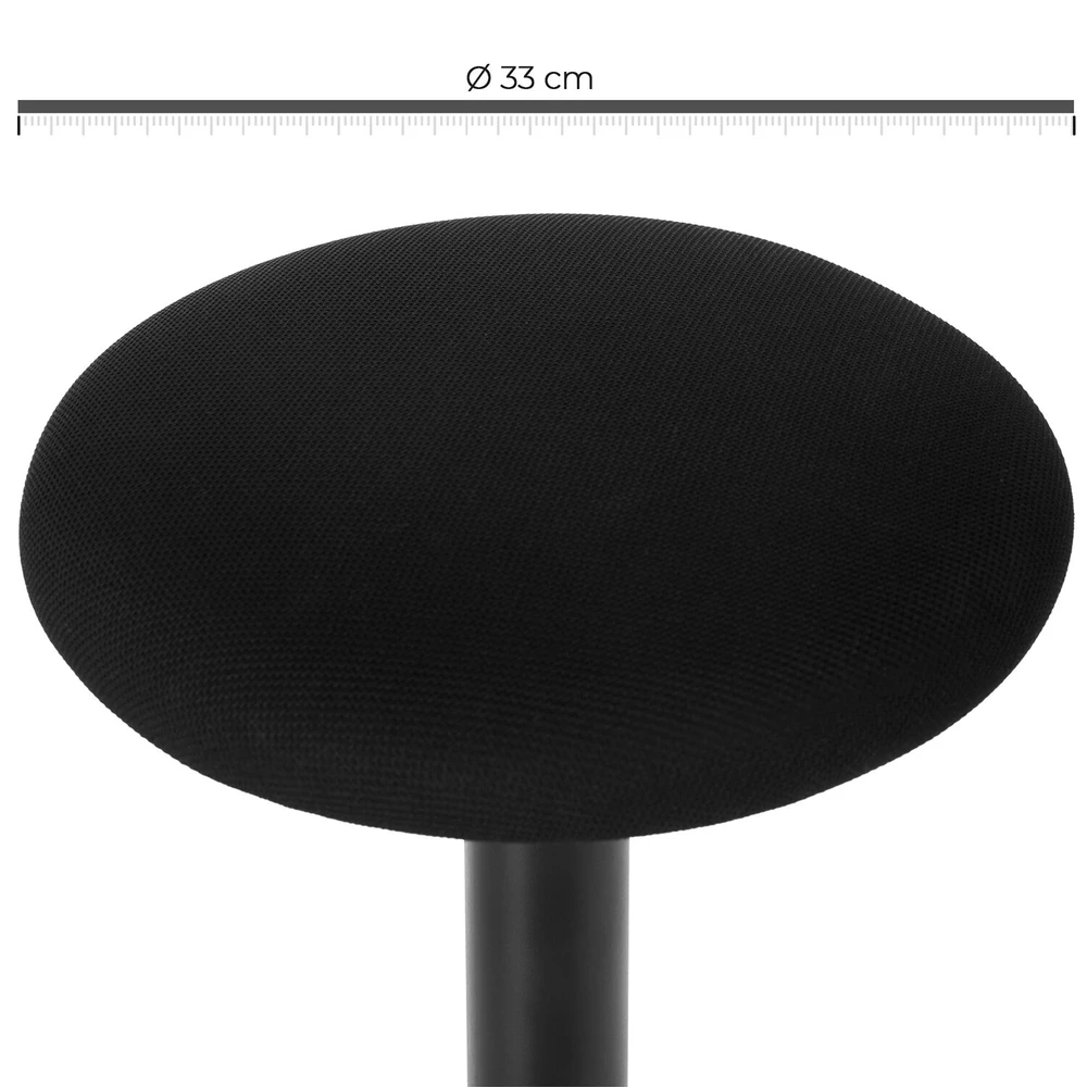Songmics Darbo taburetė 50-65 cm juoda