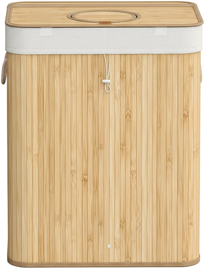 Songmics Bambukinis butelių surinkimo konteineris 120 L