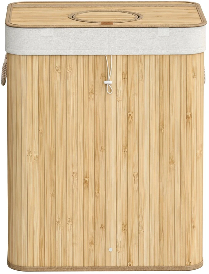 Songmics Bambukinis butelių surinkimo konteineris 120 L