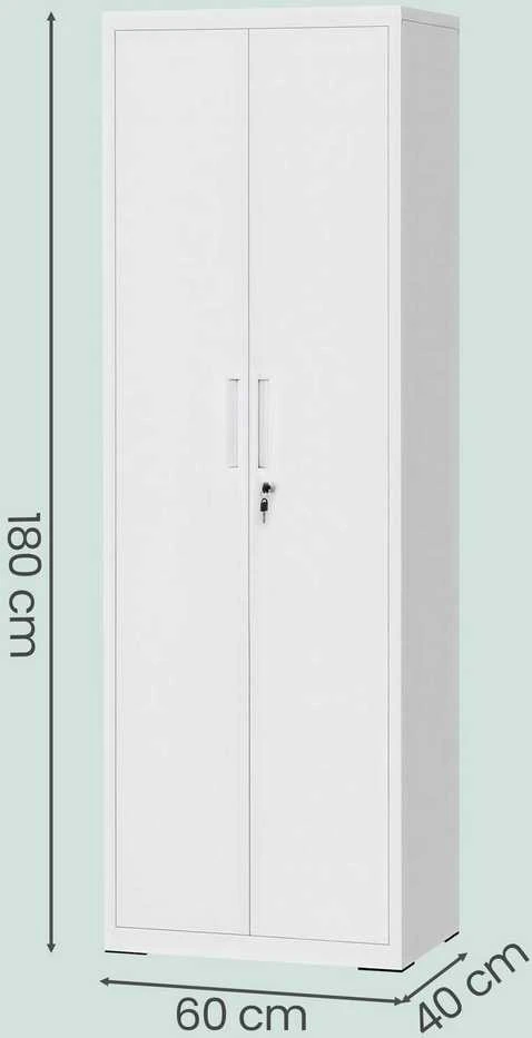 Songmics Metalinė spinta 40,2 × 60,1 × 180 cm