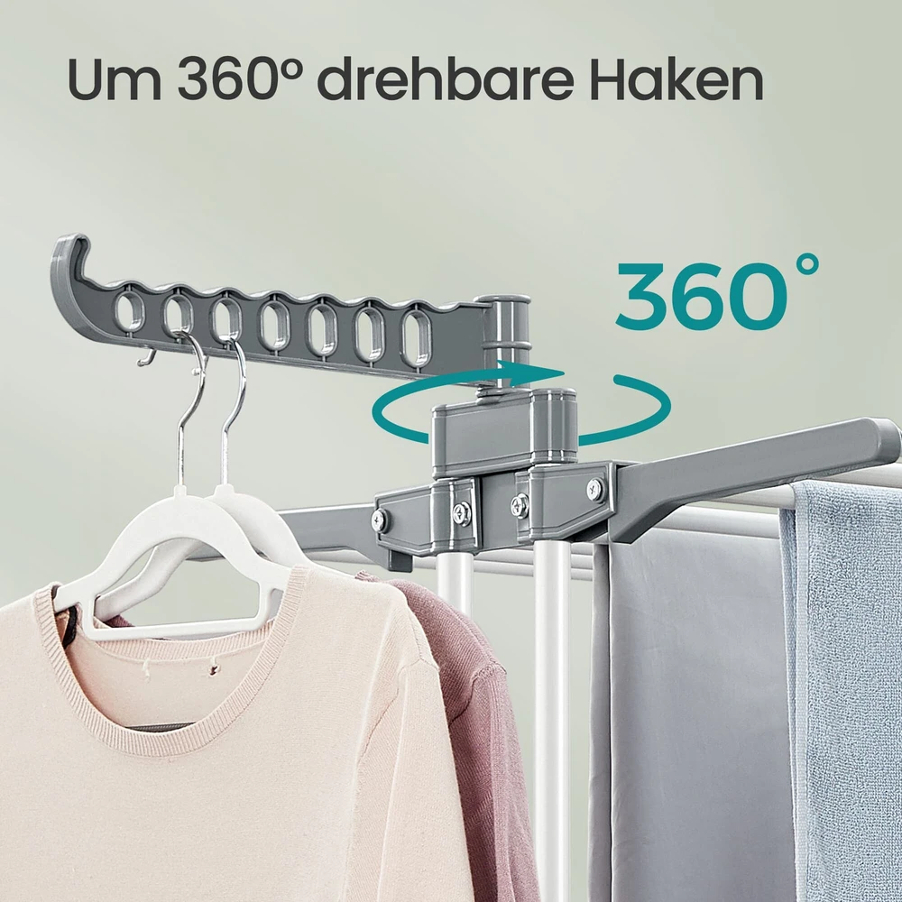 Songmics Drabužių džiovyklė 68,1 col. balta