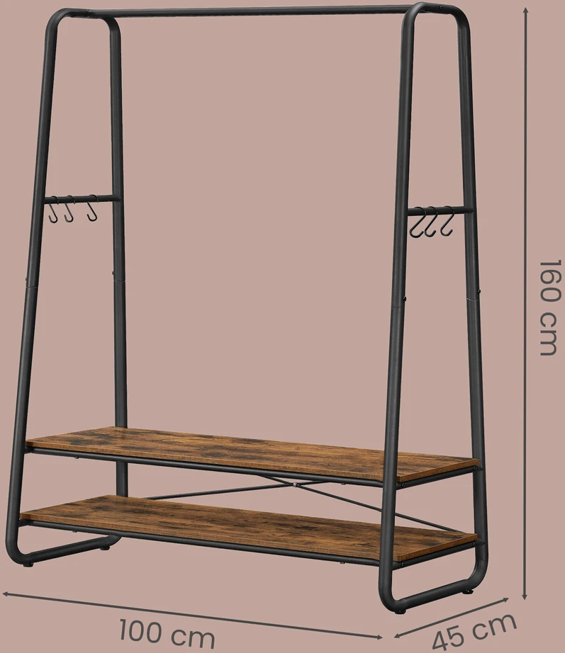 Lova Songmics Drabužių stovas 100x45x160 cm