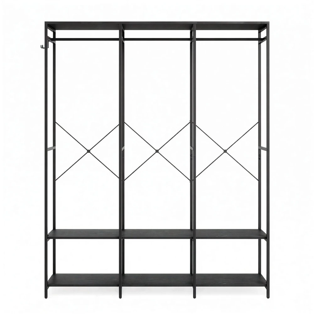 Songmics Atvira drabužių spinta, 40 x 141 x 180 cm