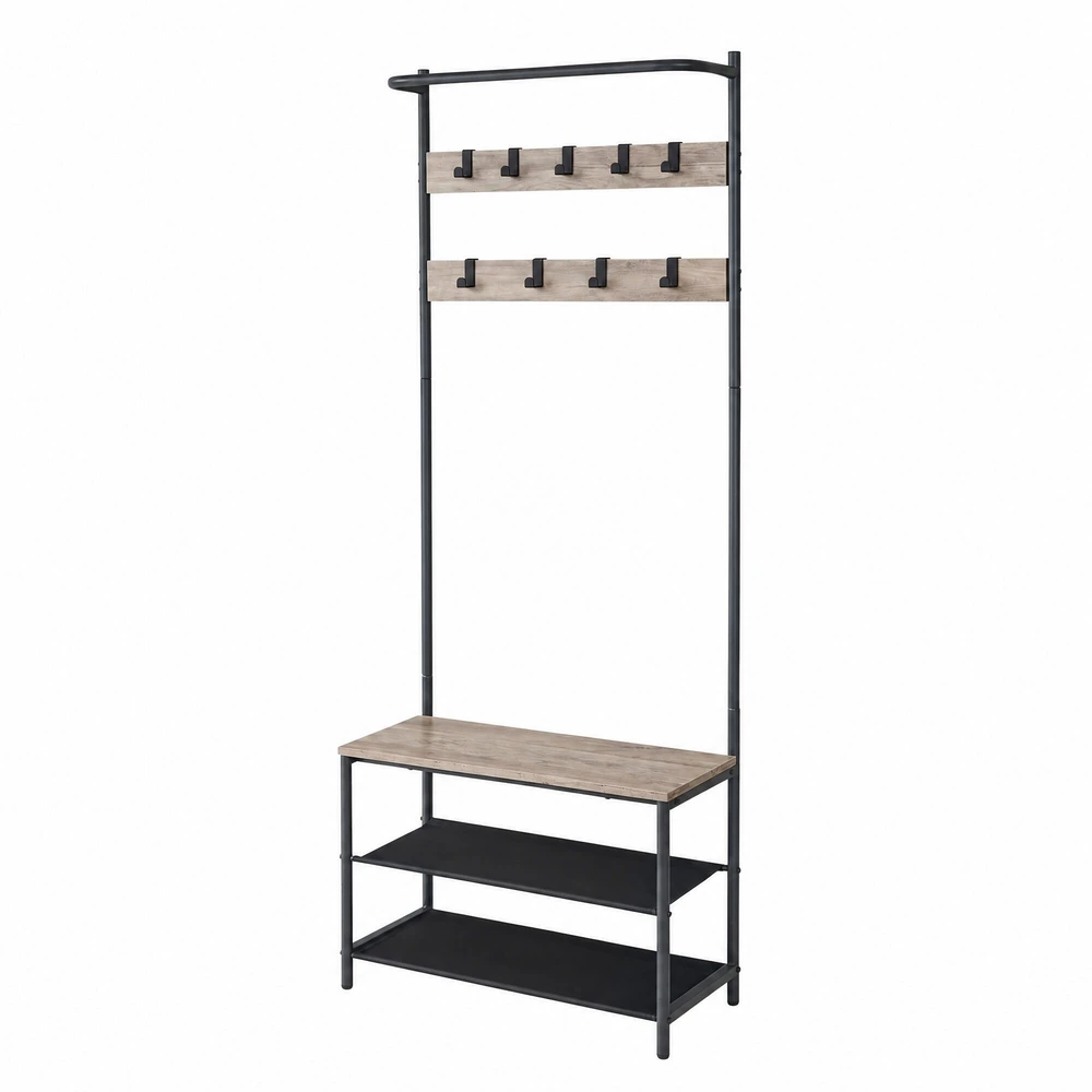 Songmics Kabykla su suoliuku 32,2x64x180 cm