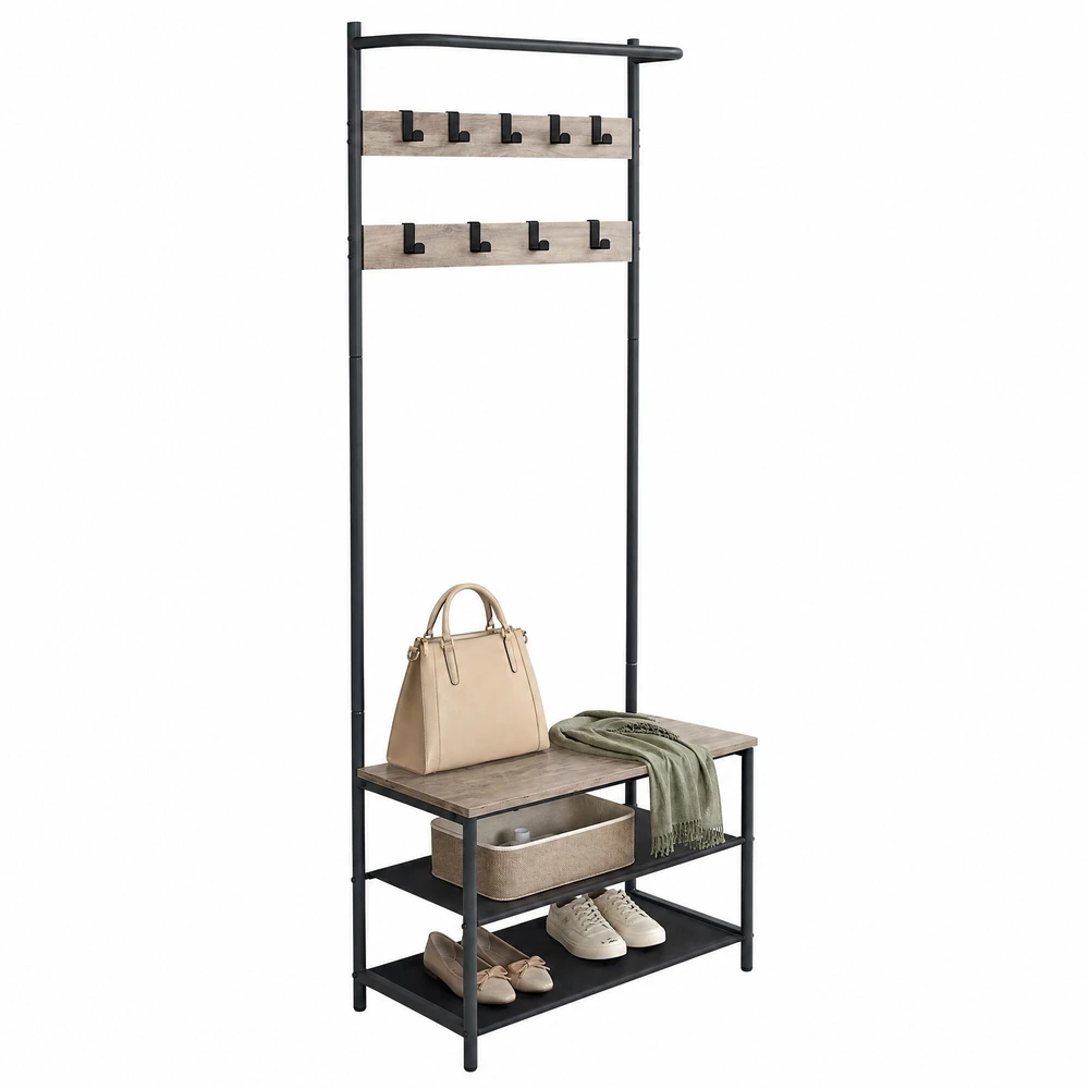 Songmics Kabykla su suoliuku 32,2x64x180 cm
