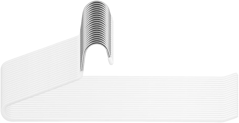 Songmics Drabužių pakabos 38x13 cm baltos, metalinės