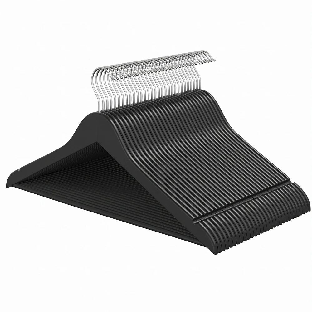 Songmics Kelnės pakabos, 30 vnt. rinkinys, medinės pakabos