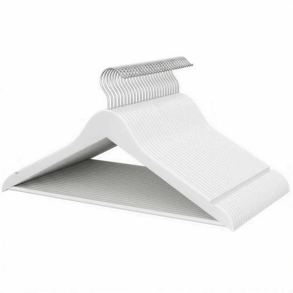 Songmics Kelnės pakabos, 30 vnt. rinkinys, medinės pakabos