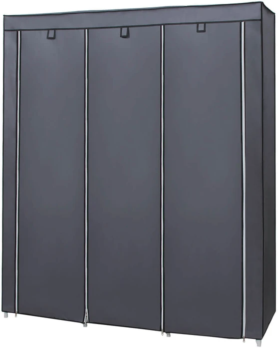 Songmics Didelė medžiaginė spinta 175 x 150 cm Pilka