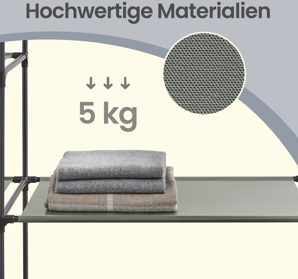 Songmics Drabužių spinta iš audinio, 45x150x175 cm