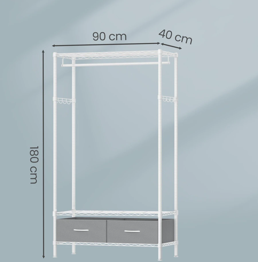 Songmics Drabužių stovas 40 x 90 x 180 cm