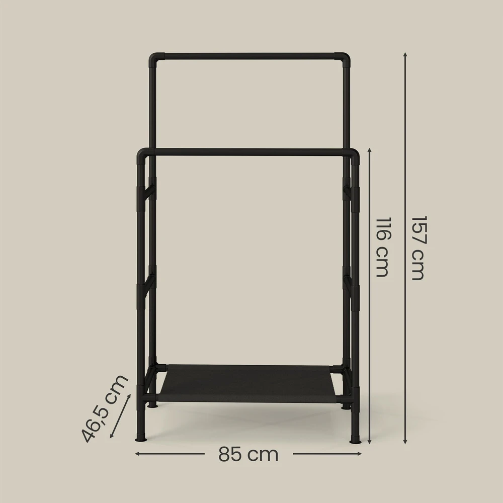 Songmics Drabužių stovas 83 x 45 x 157 cm
