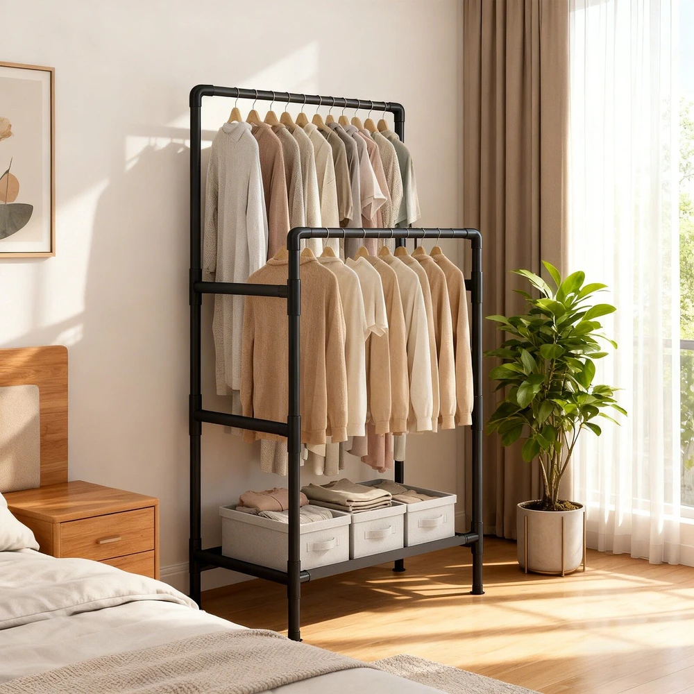 Songmics Drabužių stovas 83 x 45 x 157 cm