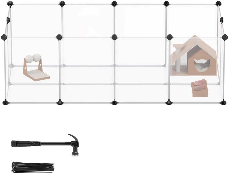 Songmics Mažų gyvūnų narvas 143 x 73 x 46 cm