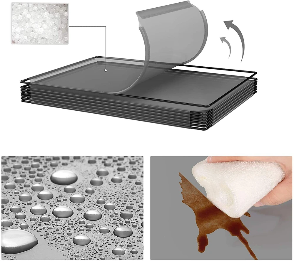 Songmics Plastikinis naminių gyvūnėlių narvelis pilkos spalvos