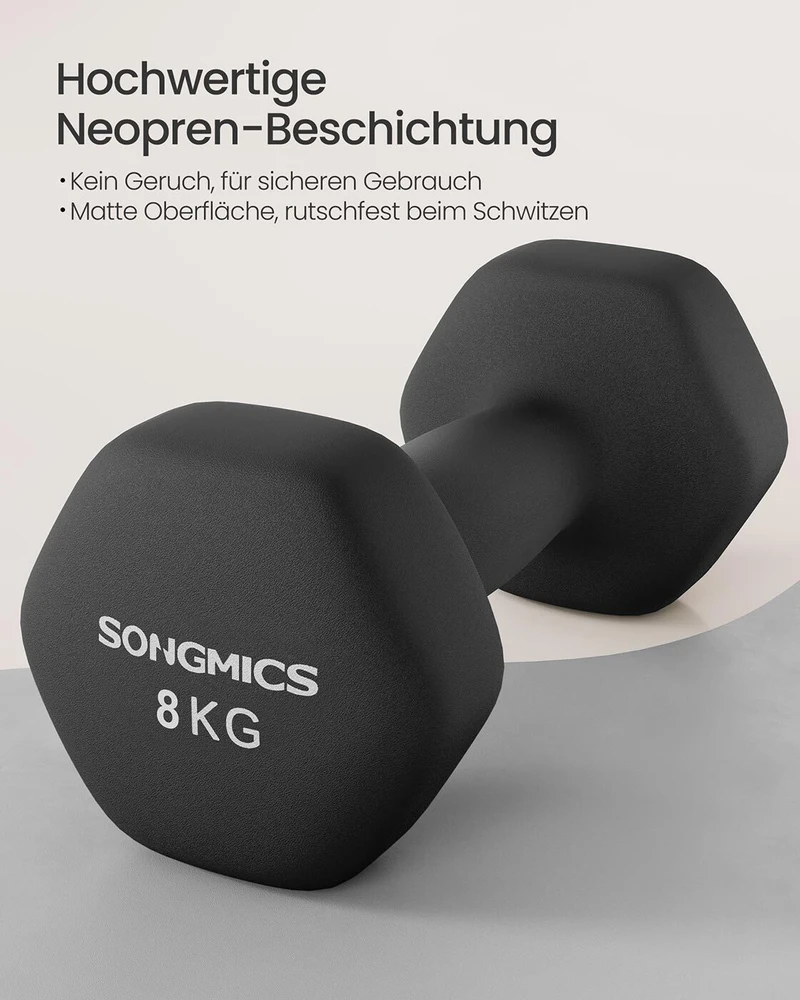 Songmics Hanteliai 8kg 2 vnt.