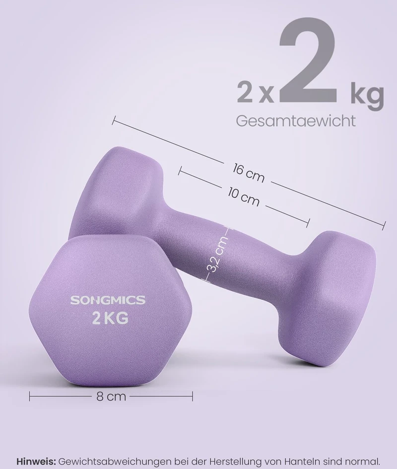 Songmics Hanteliai 2 vnt. rinkinys jėgos treniruotės fitnesas namuose