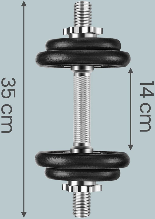Hanteliai SONGMICS 20 kg juodos spalvos