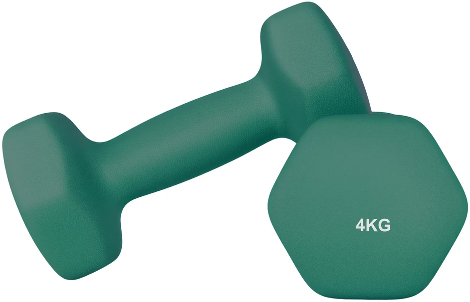 SONGMICS hanteliai, 2 vnt. rinkinys, 4kg, jėgos treniruotės, namuose, biure, sporto salėje, juodi
