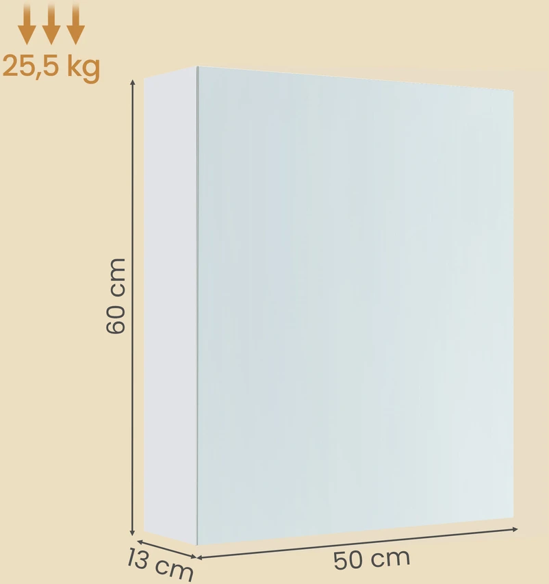 Songmics Pakabinama spintelė 13 x 50 x 60 cm