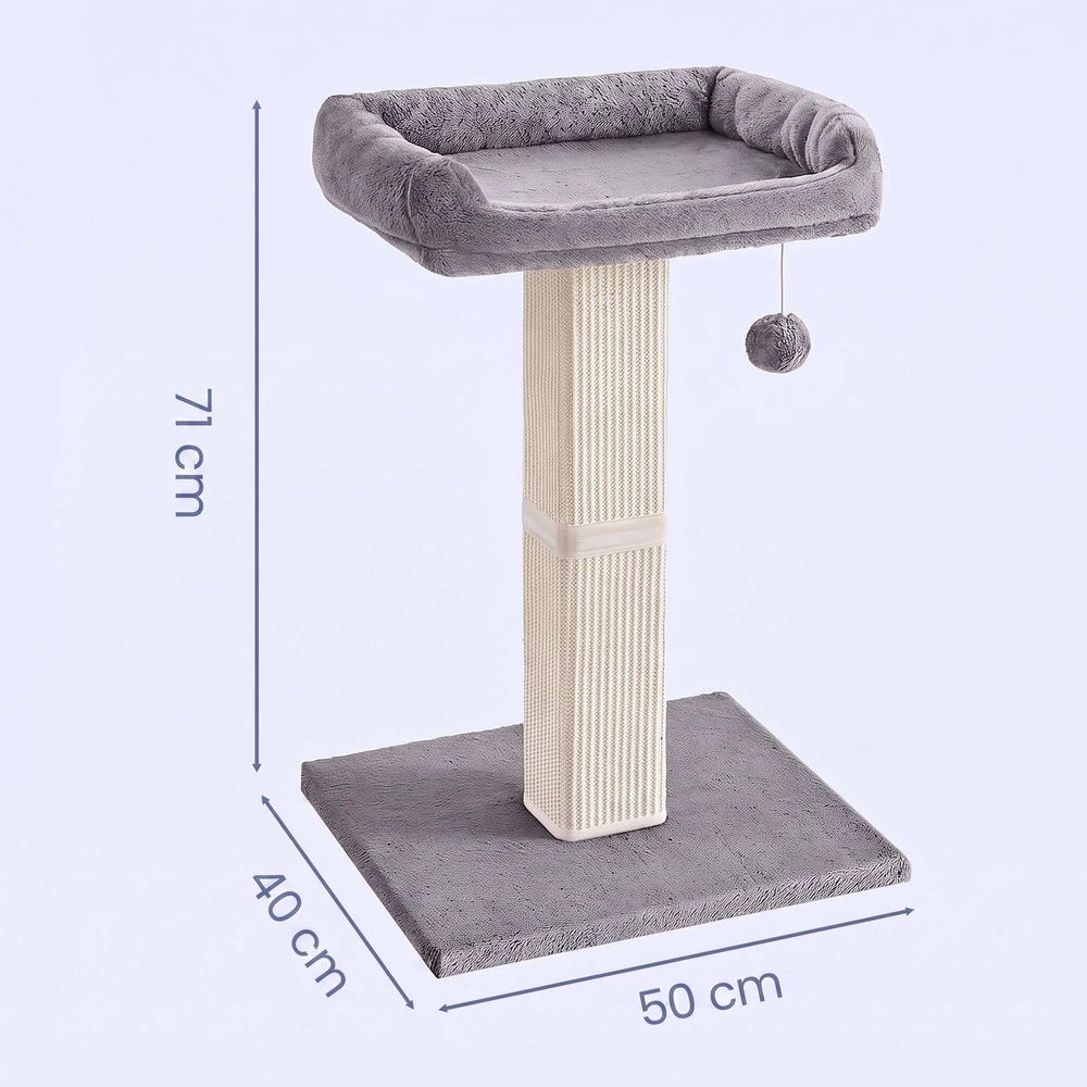 Songmics Kačių draskyklė 71 cm, šviesiai pilkas