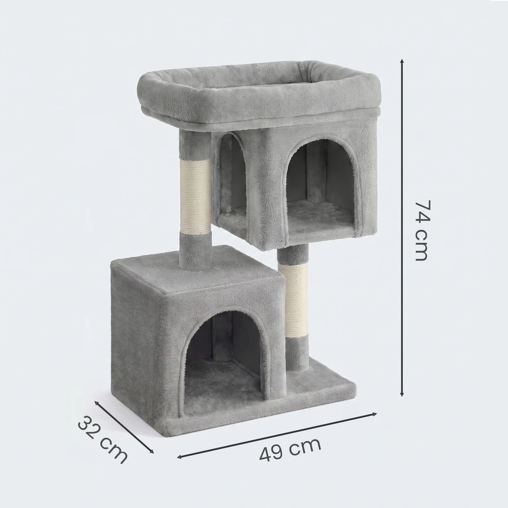Songmics Feandrea 74 cm aukščio draskyklė, kačių medis, didelė platforma