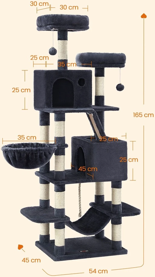 Songmics Feandrea 168 cm ilgio draskyklė su 2 urveliais