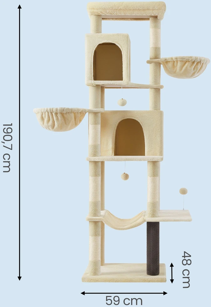 Songmics Kačių draskyklė 190 cm