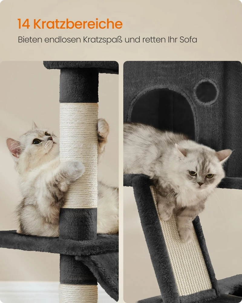 Songmics Feandrea Draskyklė didelė 206 cm aukščio daugiaaukštė rašalas juoda