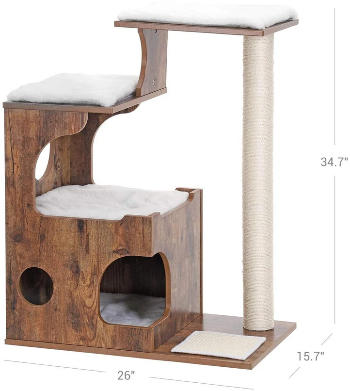 Songmics Feandrea Draskyklė 88 cm vintage ruda