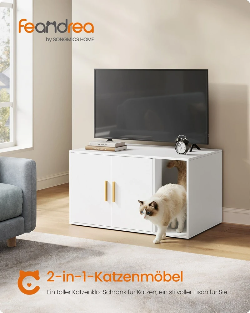 Songmics Kačių namelis 80 x 50 x 45 cm